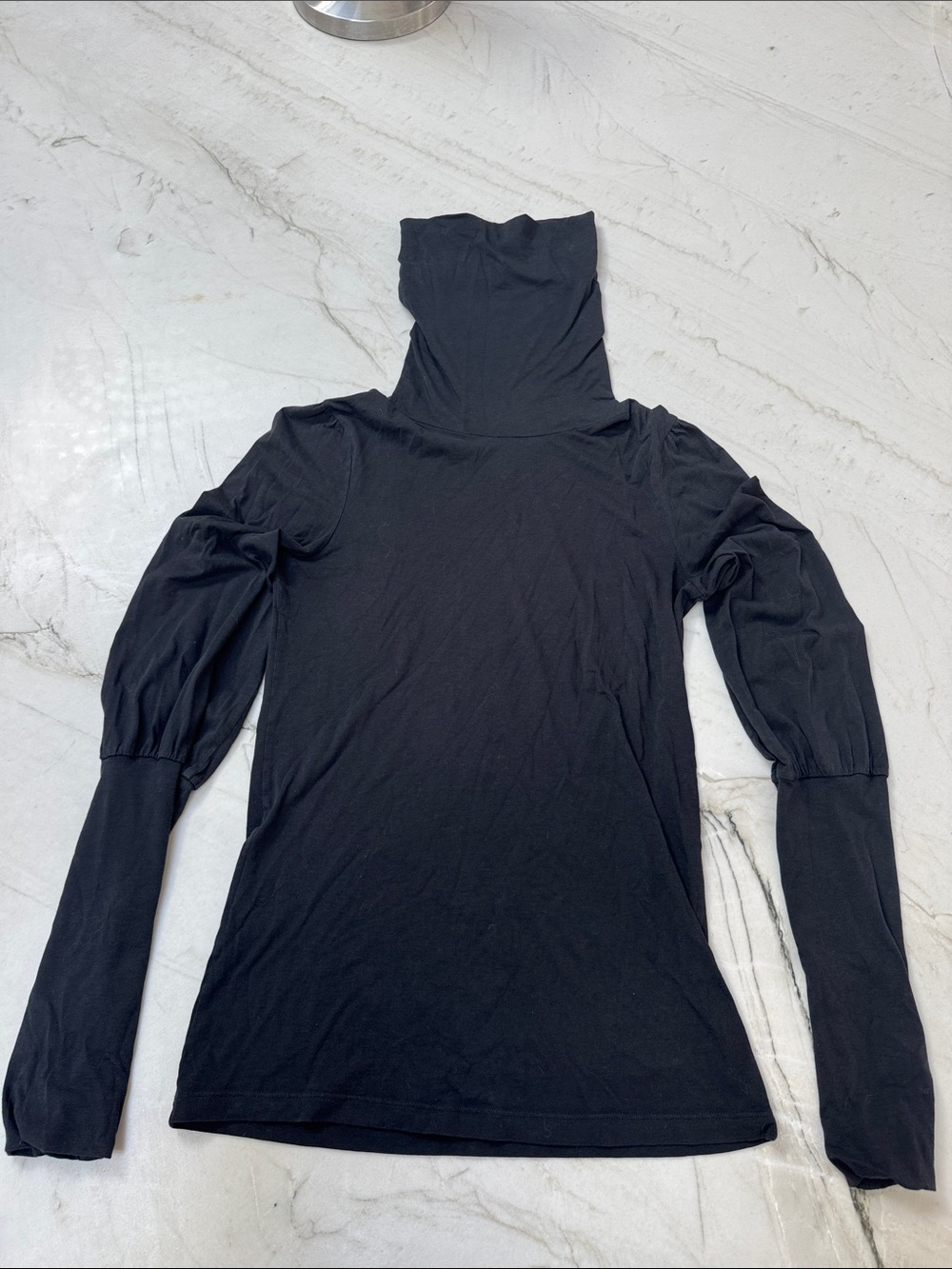 Theory Funnel Neck Long Sleeve Top